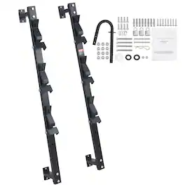 Skar Audio - Trimmer Rack 3 Place Weeder Trim Holder Trailer With Zinc Alloy Password Lock Wall-mounted Or Mount On Pair - Dual-purpose 3 Place Trimmer Rack