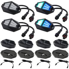 Front. Stinger - enLIGHT10 4-Way Rock Light Expansion Kit - Multi.
