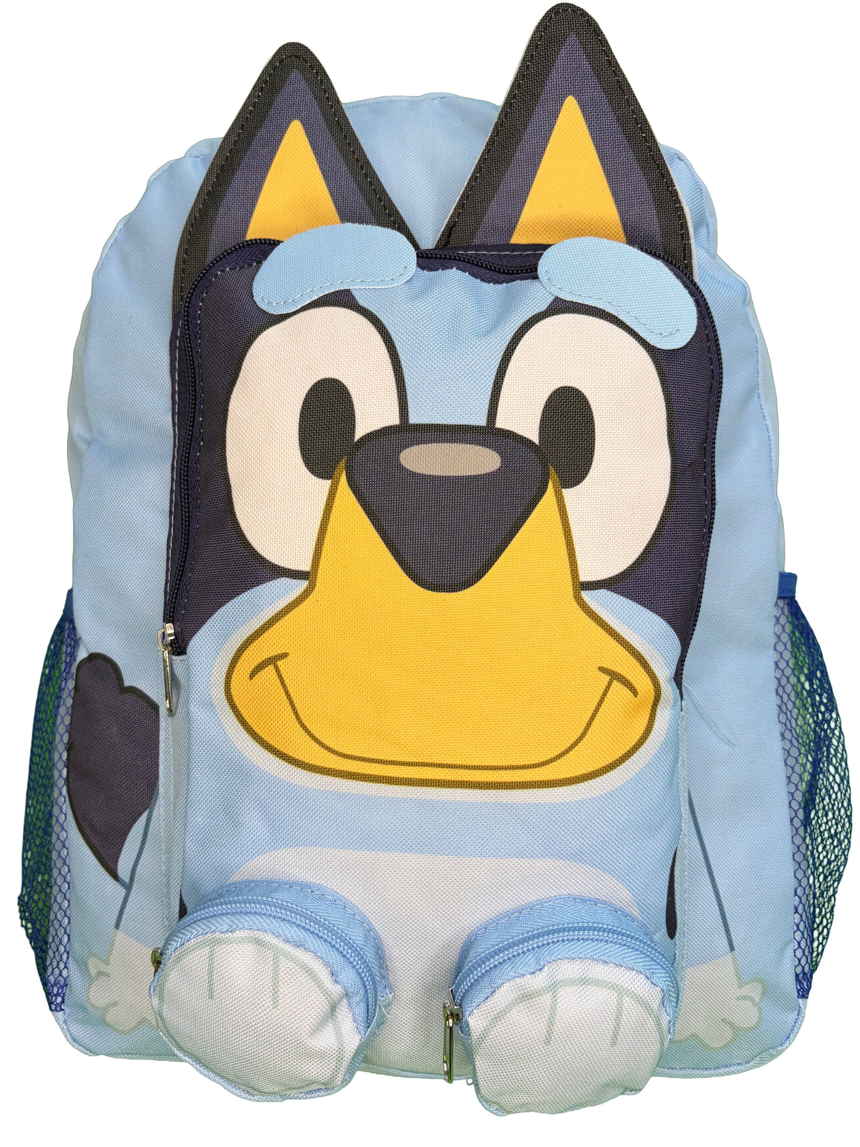Alt View 1. Disney - 3D Bluey Nylon Blue Kids 16" School Backpack for Girls and Boys ages 3+ - Assorted Pre-Pack.