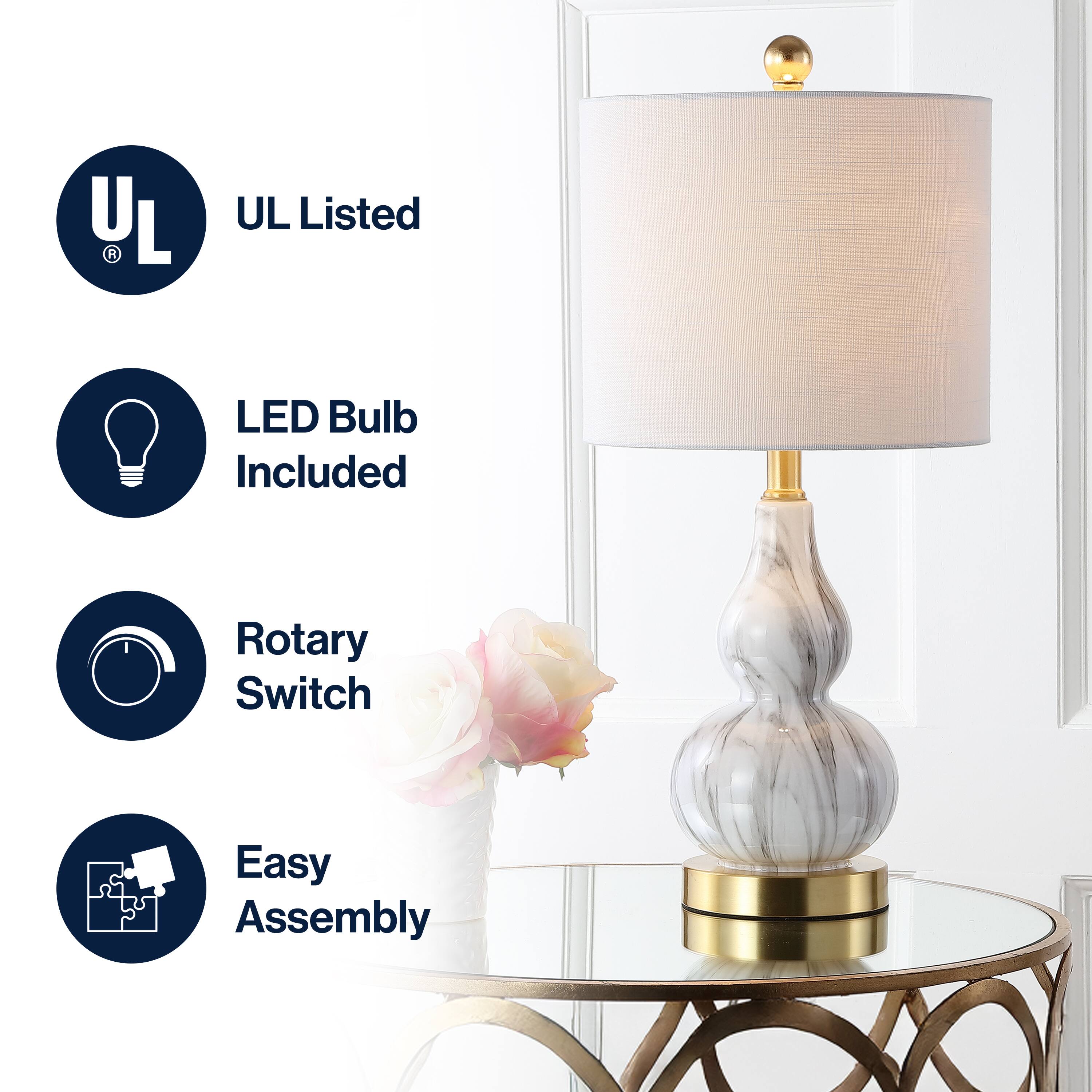 - UL Listed
- LED Bulb Included
- Rotary Switch
- Easy Assembly