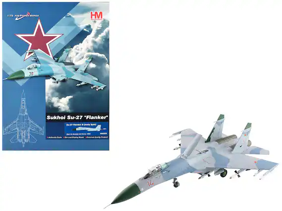 1:72 Air-Power Series
HM
Sukhoi Su-27 "Flanker"
Su-27 Flanker B (early type)
Red 14, Russian Air Force, 1990
Authentic Scale
Die-cast Display Model
Premium Quality Product
14