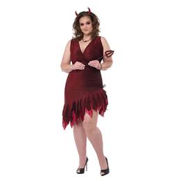 California Costumes - Red-Hot & Sizzling Women's Plus Size Adult Costume | 2XL - Multi-Colored
