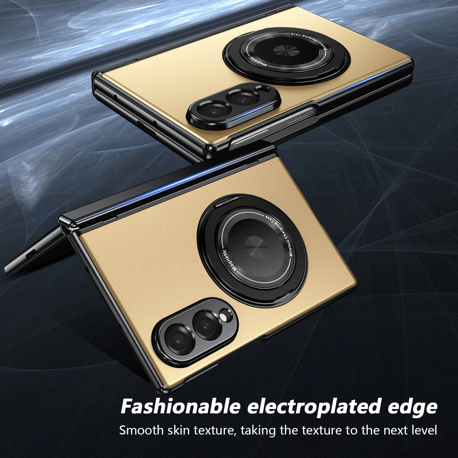 CMS War Magnetic Charging Case Wireless Fashionable electroplated edge Smooth skin texture, taking the texture to the next level