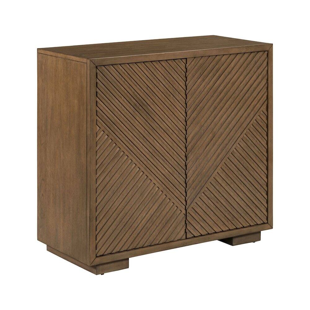 Alt View 2. Liberty Furniture Industries - Easton Storage 2 Door Accent Cabinet Modern Design - Urban Bronze Walnut Wood - Urban Bronze.