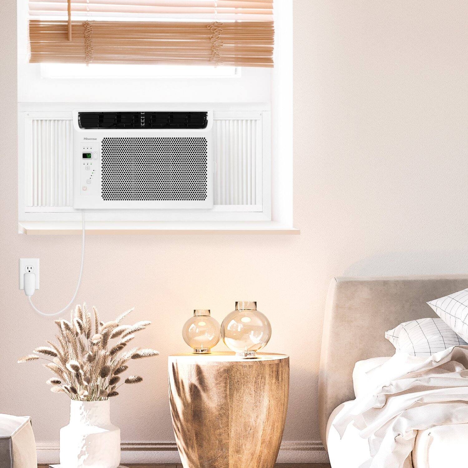 Alt View 24. Hisense - 6,000 BTU 250 Sq Ft Window Air Conditioner with Remote - White.