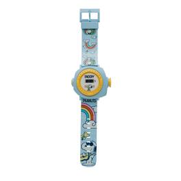 Lexibook - Snoopy Digital Projection Watch with 20 Projectable Peanuts Images and Adjustable Strap - Blue