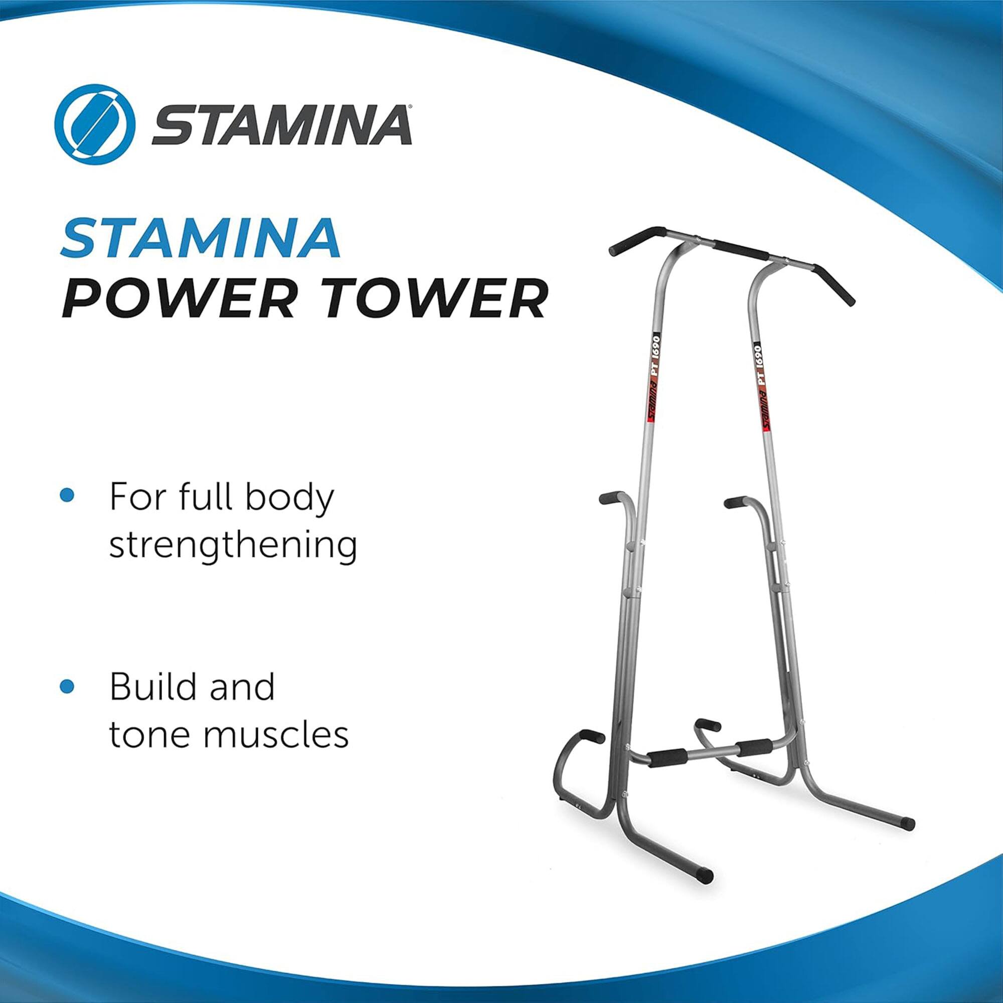 STAMINA  
POWER TOWER  

- For full body strengthening  
- Build and tone muscles