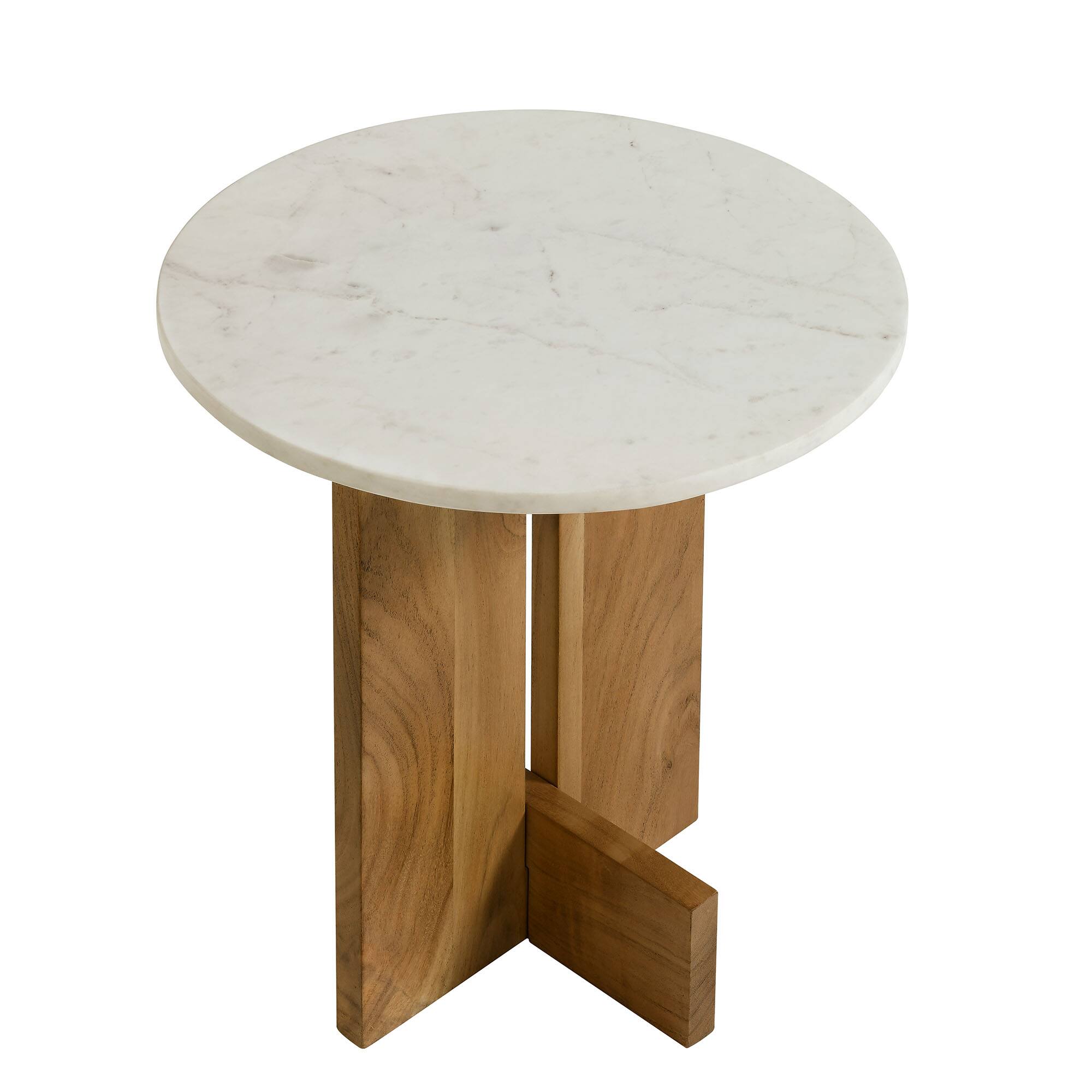 Alt View 4. Modway - Tarin Acacia Wood and Marble Side Table by Modway - Natural.