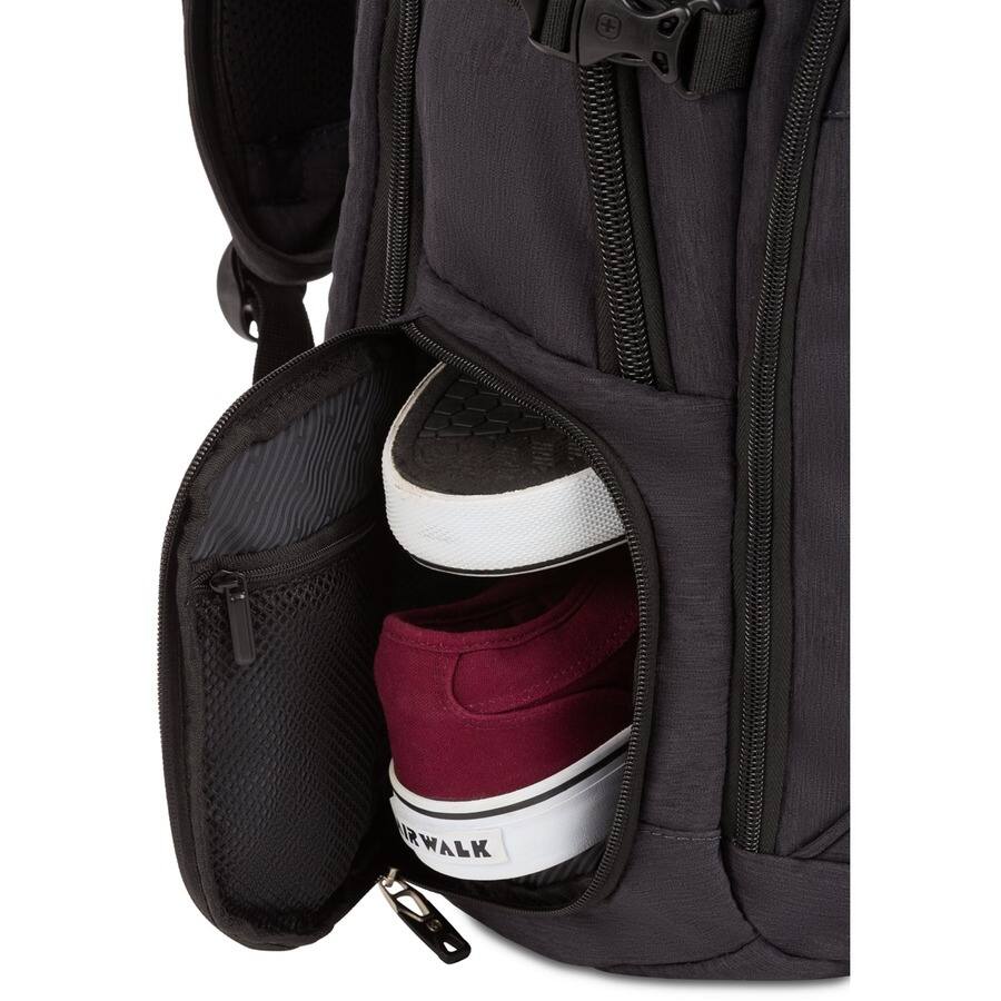 Alt View 1. SwissGear - Swissgear Usb Scansmart Backpck - Fits 15In Laptop W/Tab Pocket Grey - Heather Gray.