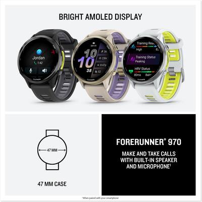 Garmin Forerunner 970 GPS Smartwatch 47 mm Titanium Titanium