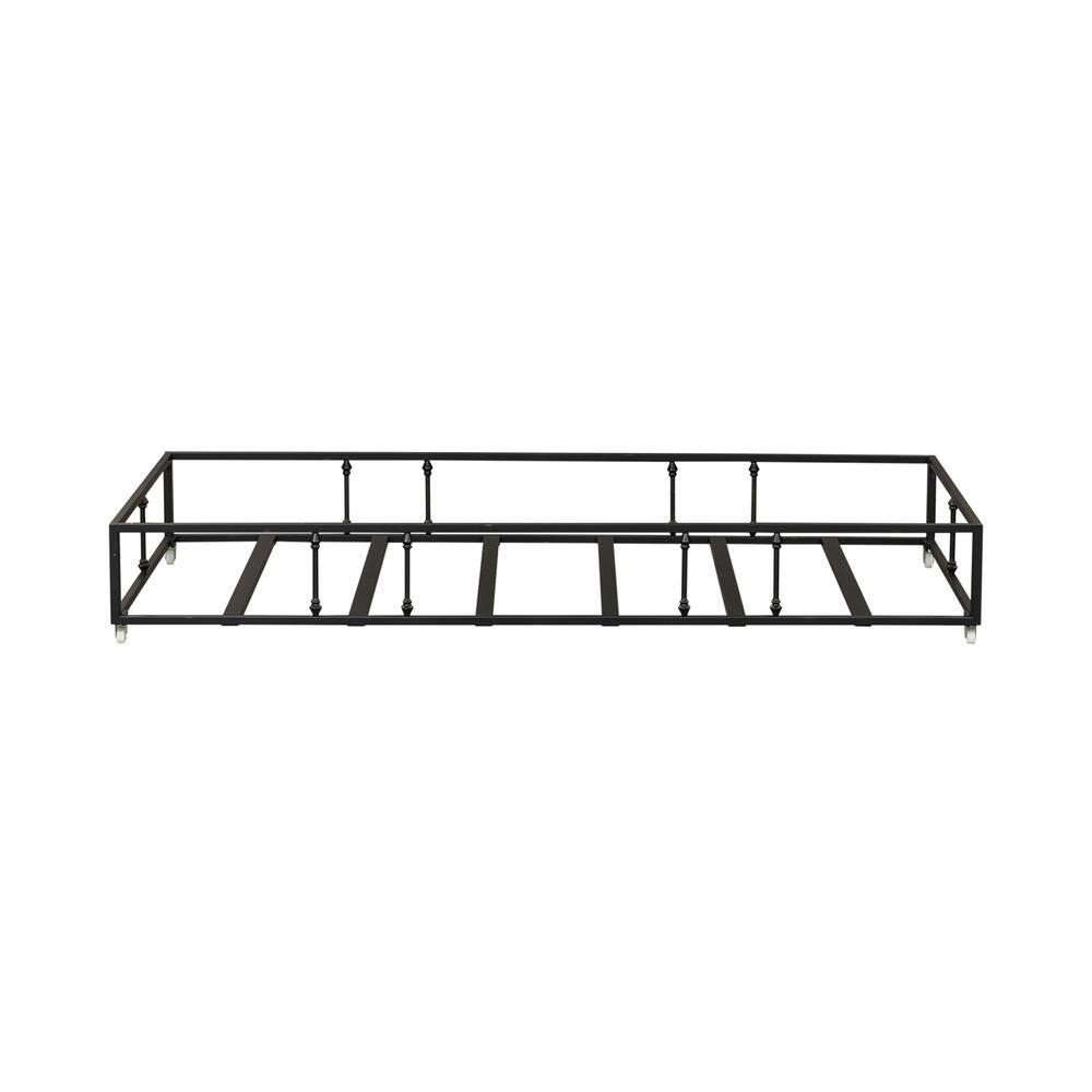 Alt View 1. Liberty Furniture Industries - Vintage Series Twin Metal Trundle - Black in Distressed Metal - Black.