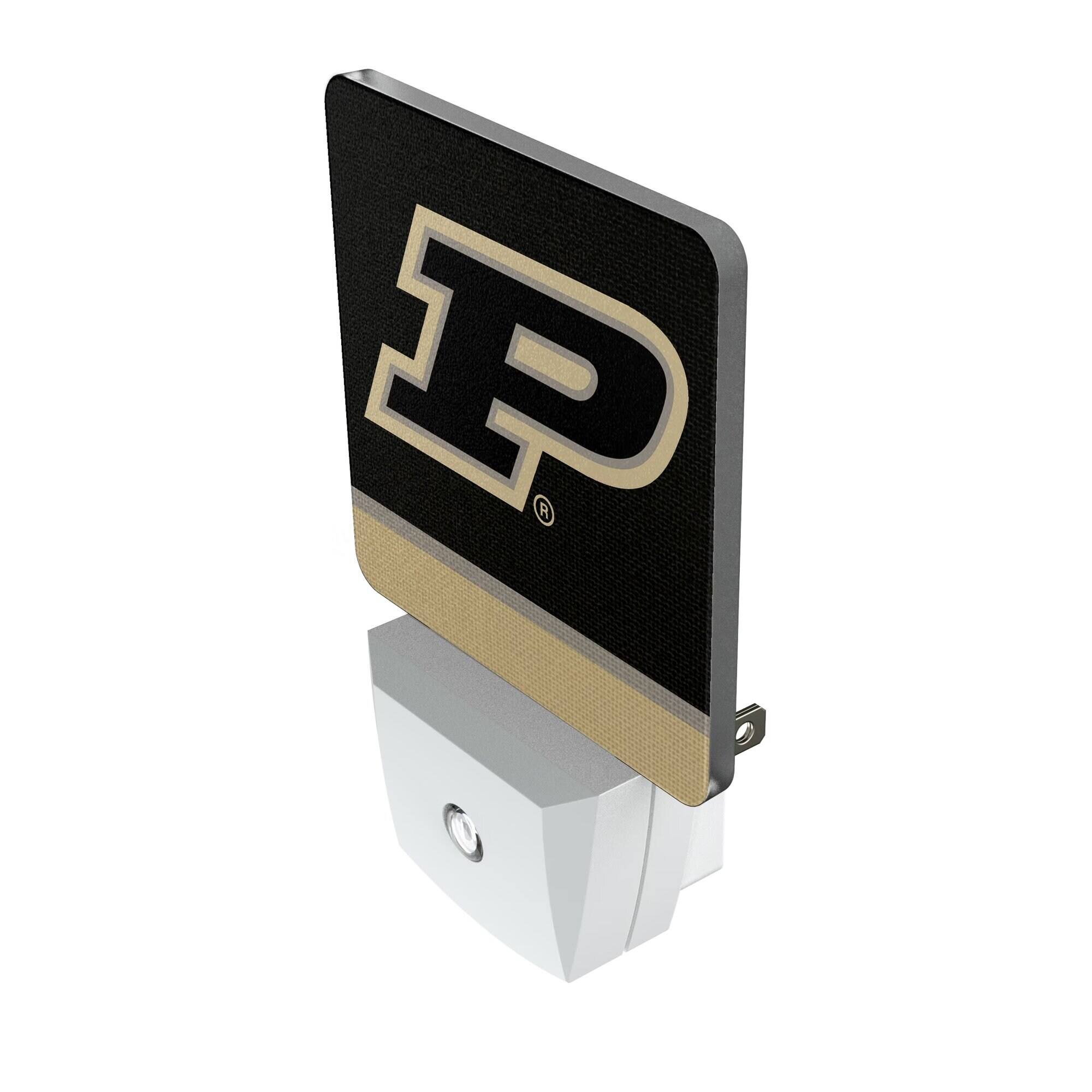 Alt View 1. Keyscaper - Purdue Boilermakers Stripe Design Nightlight 2-Pack - Multicolor.
