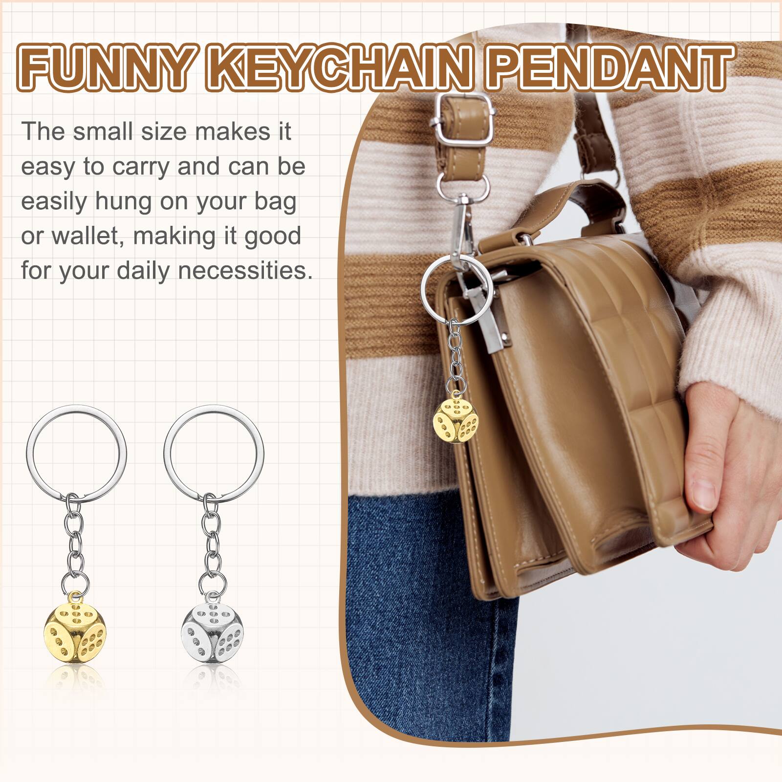FUNNY KEYCHAIN PENDANT

The small size makes it easy to carry and can be easily hung on your bag or wallet, making it good for your daily necessities.