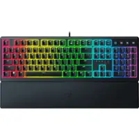 Razer - Ornata V3 Full-Size Wired Mecha-Membrane Gaming Keyboard with Chroma RGB Backlighting - Black - Front_Zoom