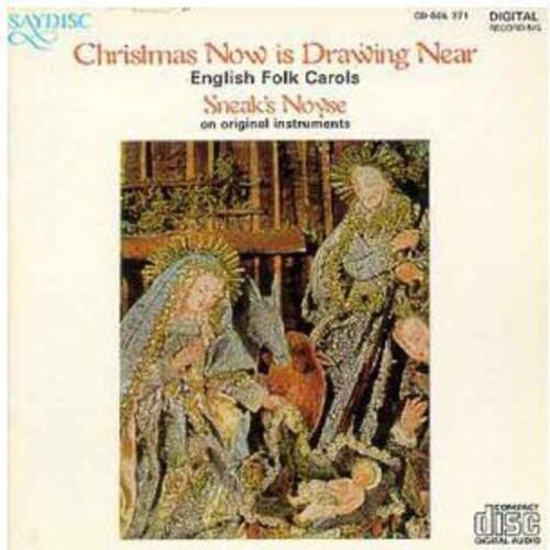 Sure, here is the corrected and grouped text from the image:

---

**SAYDISC**  
CD 644 771  
DIGITAL RECORDINGS

**Christmas Now is Drawing Near**  
English Folk Carols  
Sneak's Noise  
on original instruments

---

**DIGITAL AUDIO DISC**
