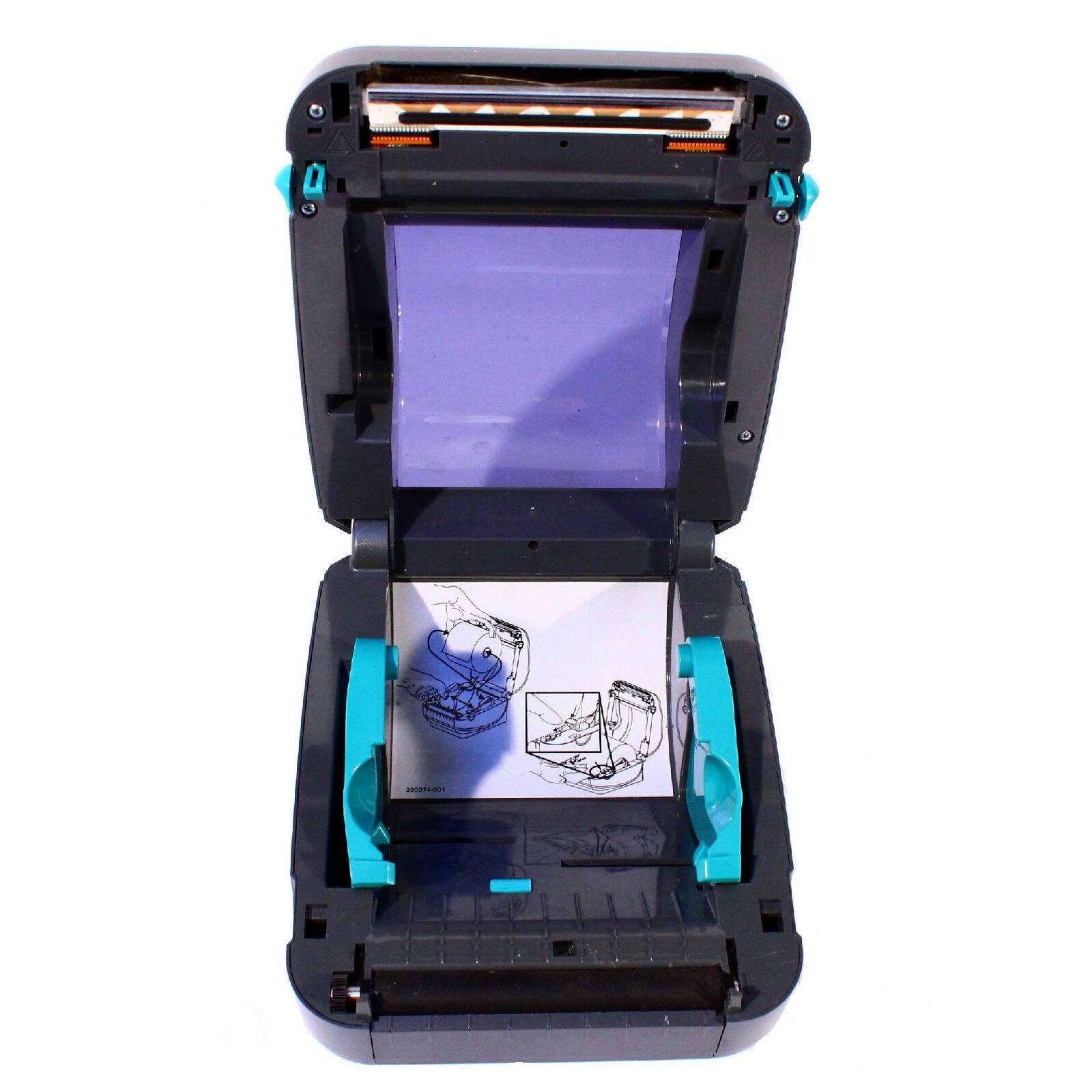 Alt View 1. Zebra - GK420D Direct Thermal Barcode Label Printer 203 DPI USB Serial Parallel Ports GK42-202510-001 - Gray.