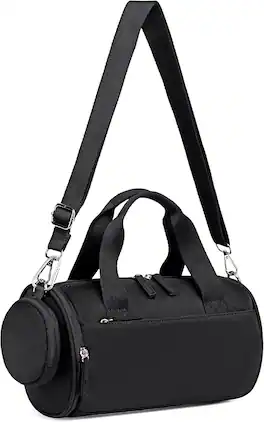 Vulpecula Spade - Mini Gym Bag for Women Girls Cute Small Duffle Bag - Black