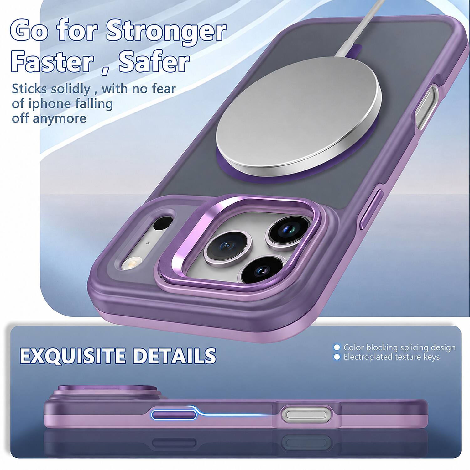 UUCOVER Magnetic Case for Apple iPhone 18 Pro,Shockproof TPU+PC Case ...