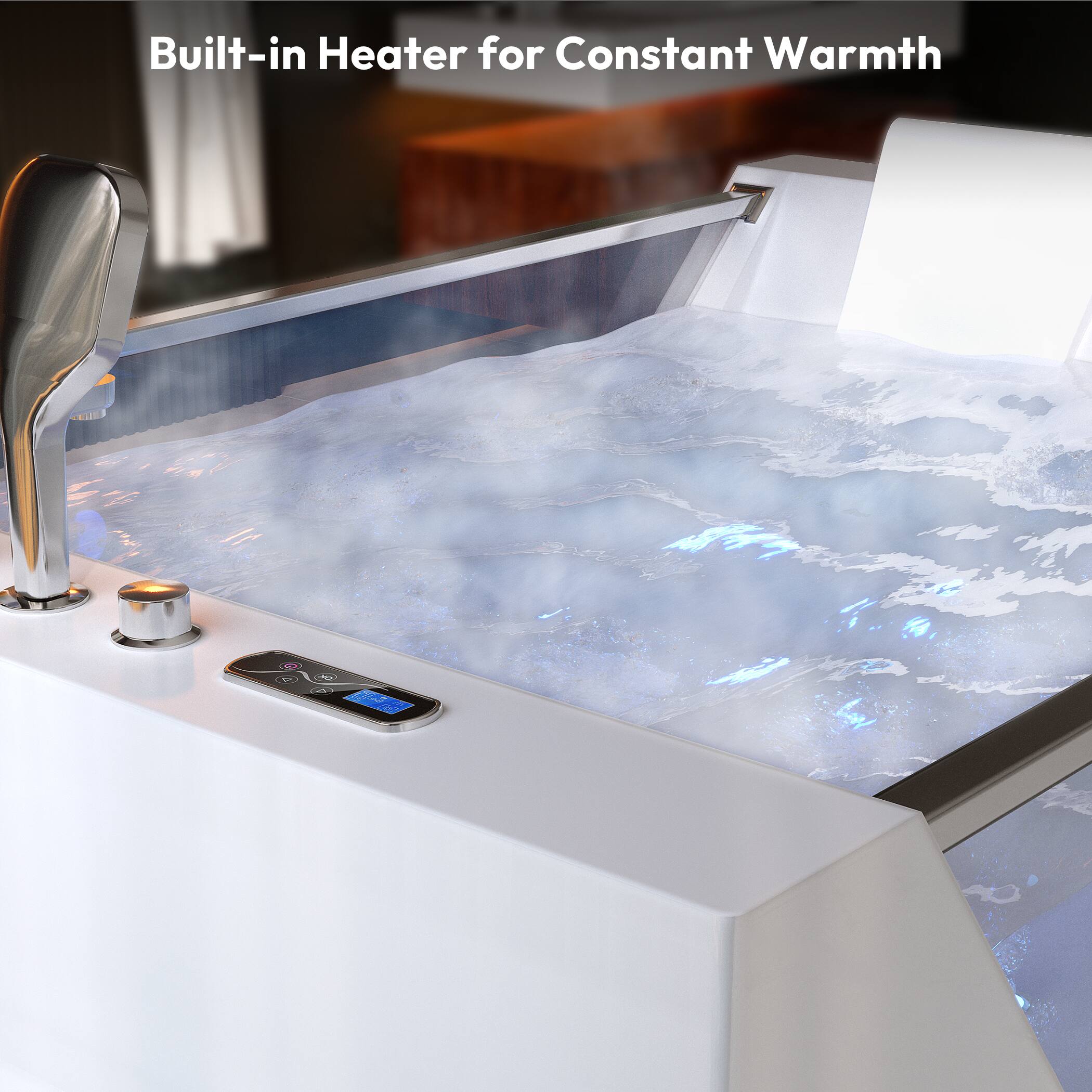 Built-in Heater for Constant Warmth