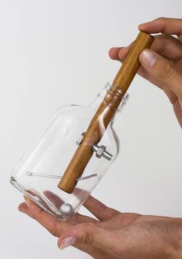 Professor Puzzle - Creative Minds Churchill Whiskey Bottle Puzzle Game