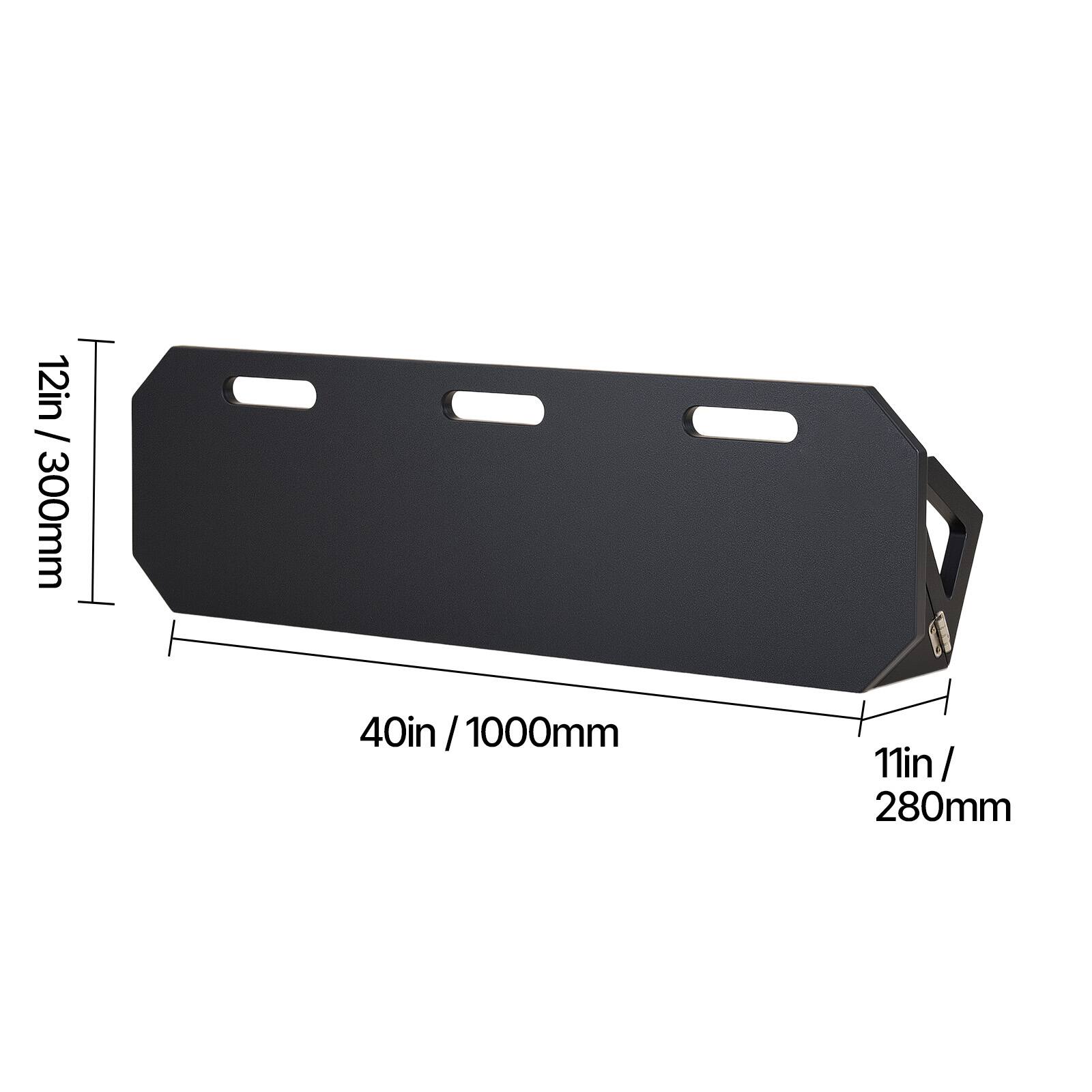 12in / 300mm  
40in / 1000mm  
11in / 280mm