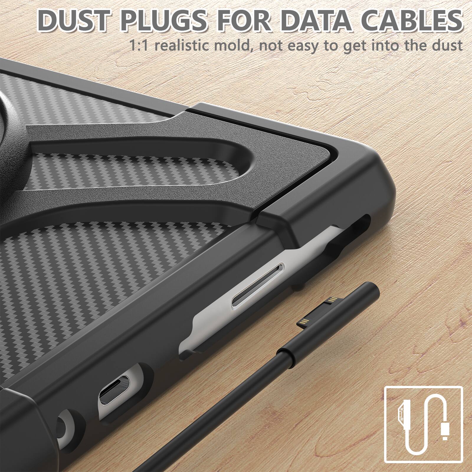 DUST PLUGS FOR DATA CABLES  
1:1 realistic mold, not easy to get into the dust