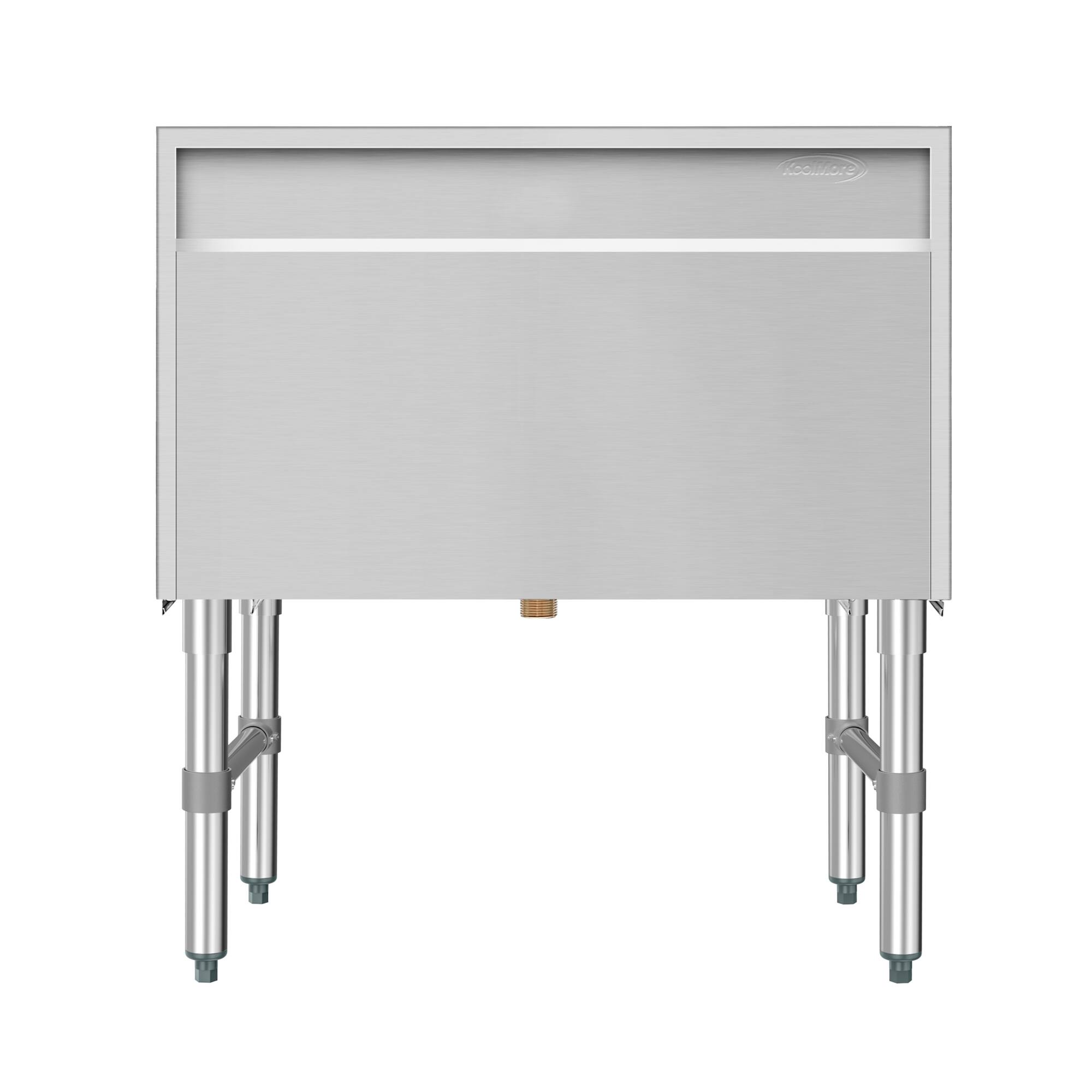 Alt View 10. Koolmore - 30 in.  Underbar Ice Bin with Siding Lid in Stainless Steel (KM-UIB-1830) - Stainless Steel.