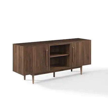 Front. Crosley Furniture - Liam Tv Stand For 65" Tv - Brown.