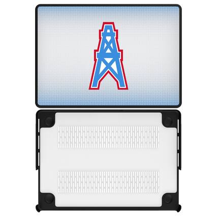 Front. Keyscaper - Houston Oilers Linen MacBook Case - Pro 16 in - Multicolor.