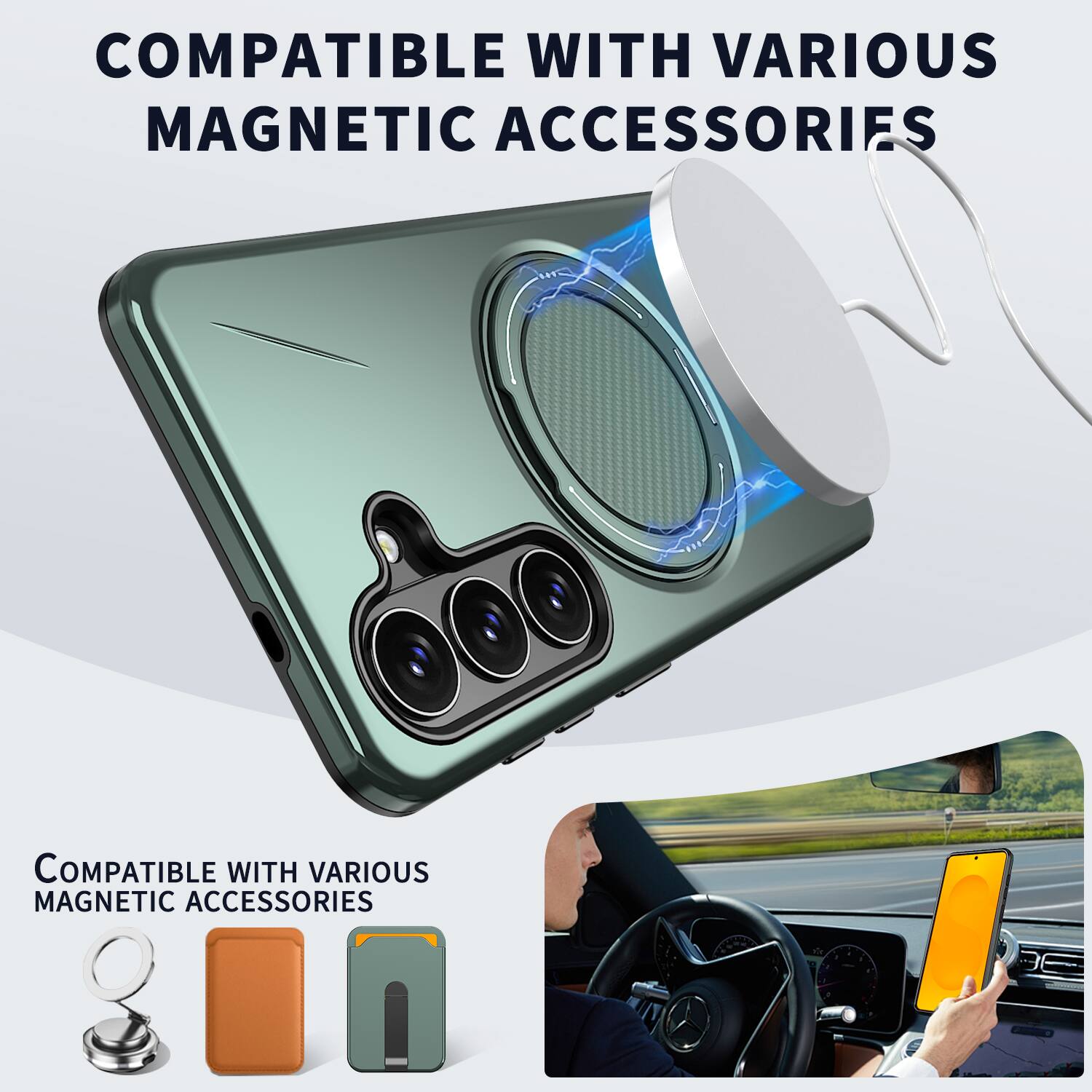 COMPATIBLE WITH VARIOUS MAGNETIC ACCESSORIES