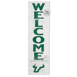 Jardine - South Florida Bulls 10'' x 35'' Indoor/Outdoor Welcome Sign - White