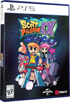db P5 B 8 PS5. SCOTT PILGRIM EX. BCOT STOP RATING PENDING RP XCODCX ESRB UNIVERSAL TRIBUTE - E10+ (Everyone 10+)