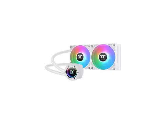 Front. Thermaltake - Thermaltake TH280 V2 Ultra ARGB Snow CL-W406-PL14SW-A Liquid / Water Cooling - Snow.