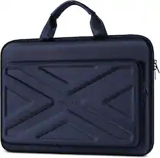 Front. mosiso - 15.6-16 inch Laptop Hard Case, Shockproof Waterproof Laptop Case Hard Shell Laptop Carrying Sleeve Computer Bag - Navy Blue.