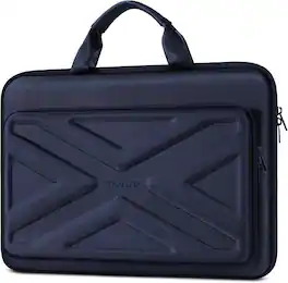 mosiso - 15.6-16 inch Laptop Hard Case, Shockproof Waterproof Laptop Case Hard Shell Laptop Carrying Sleeve Computer Bag - Navy Blue
