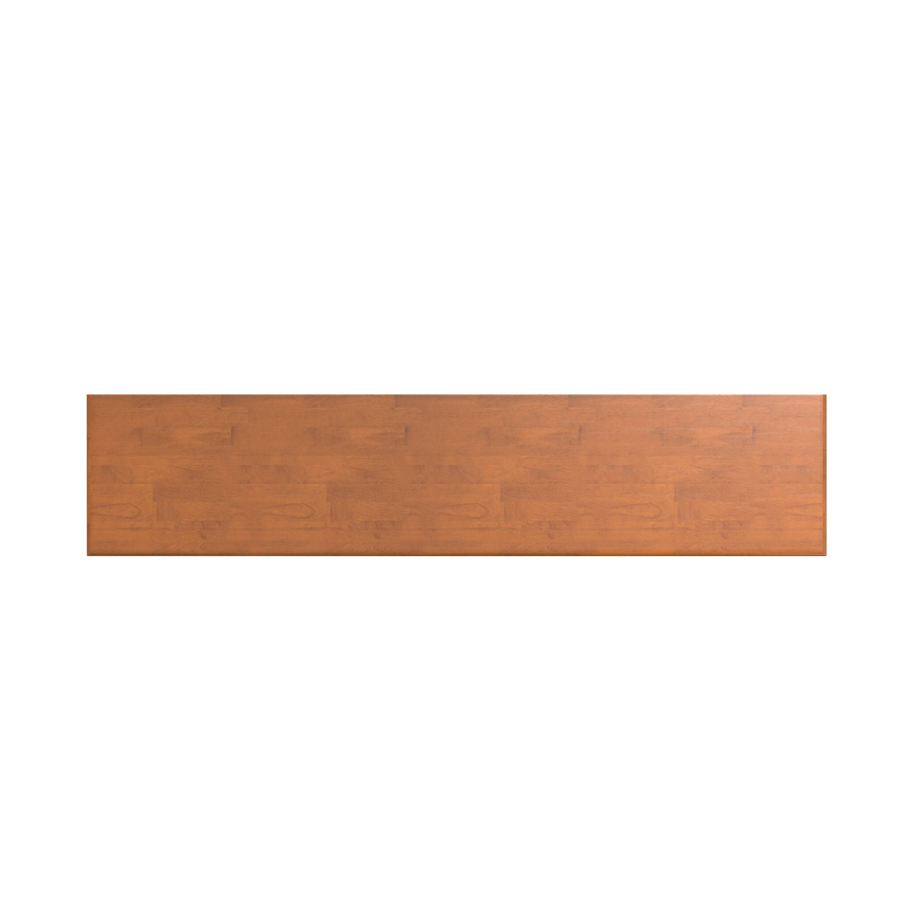 Back. Simpli Home - Simpli Home Draper 64 inch Wide Solid Wood Mid Century 6 Shelf Bookcase in Teak Brown - Teak Brown.
