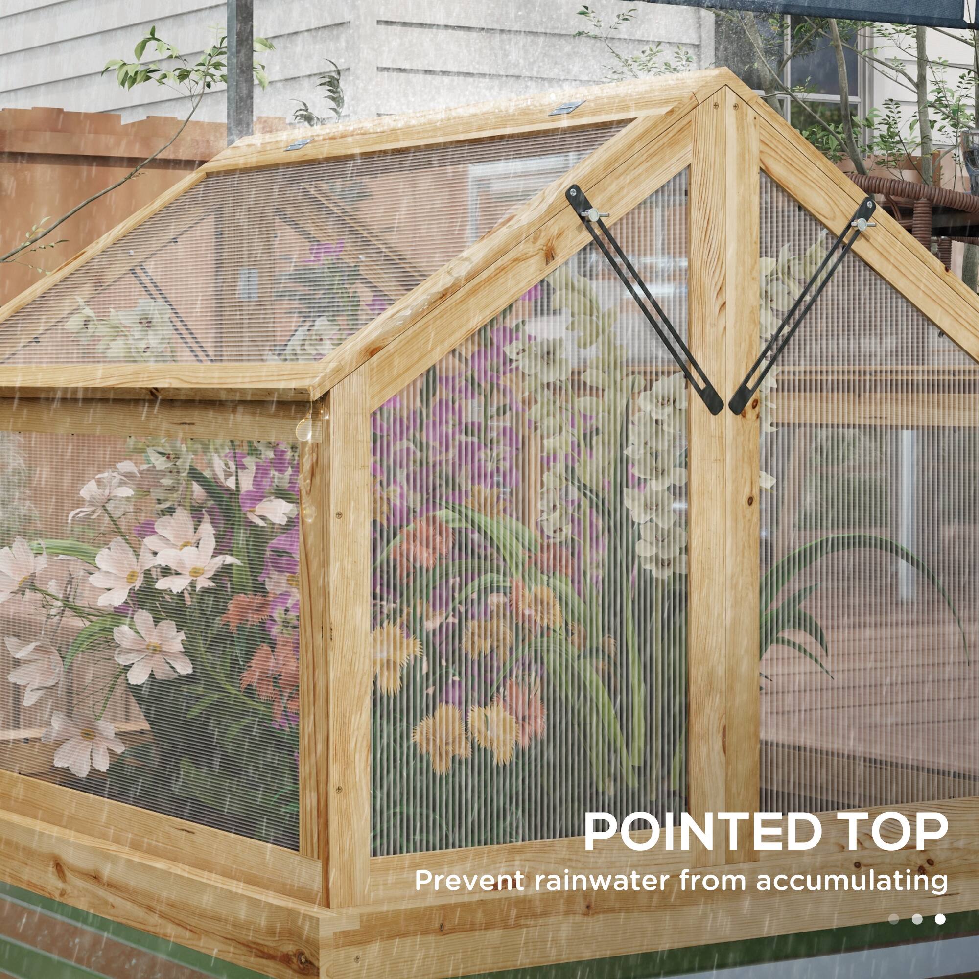 POINTED TOP
Prevent rainwater from accumulating