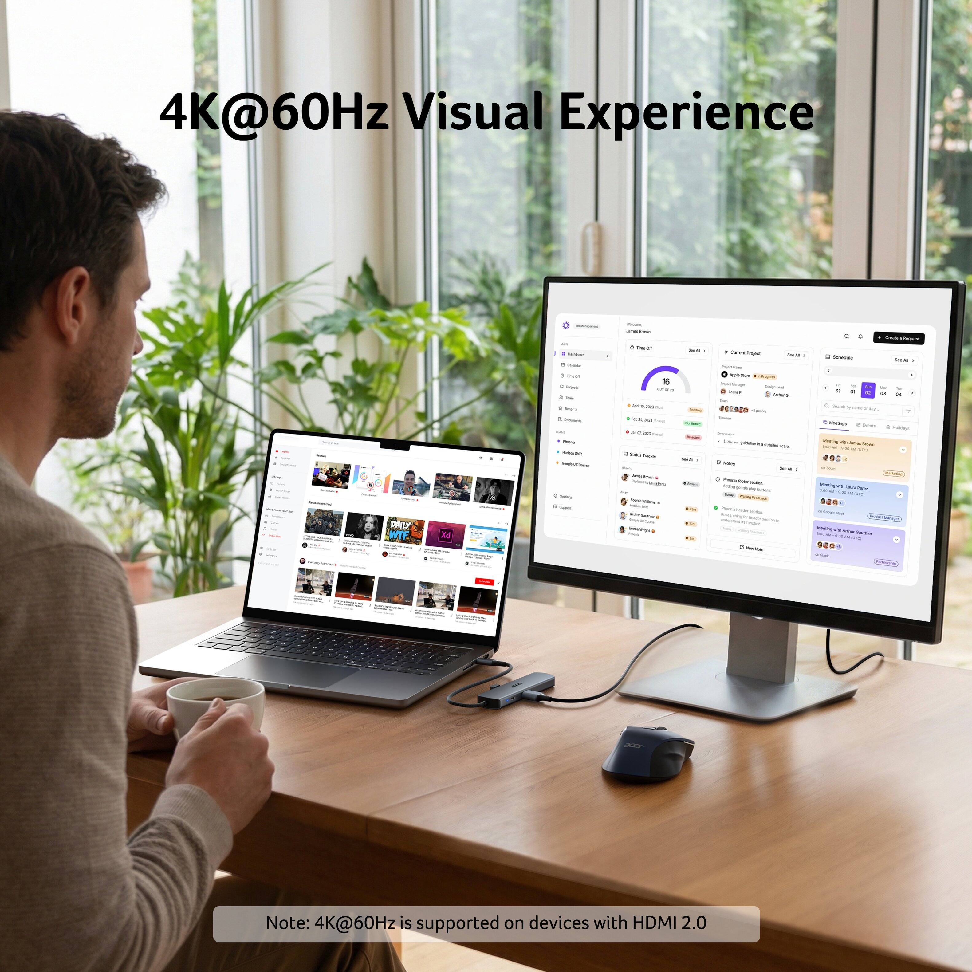 4K@60Hz Visual Experience

Note: 4K@60Hz is supported on devices with HDMI 2.0