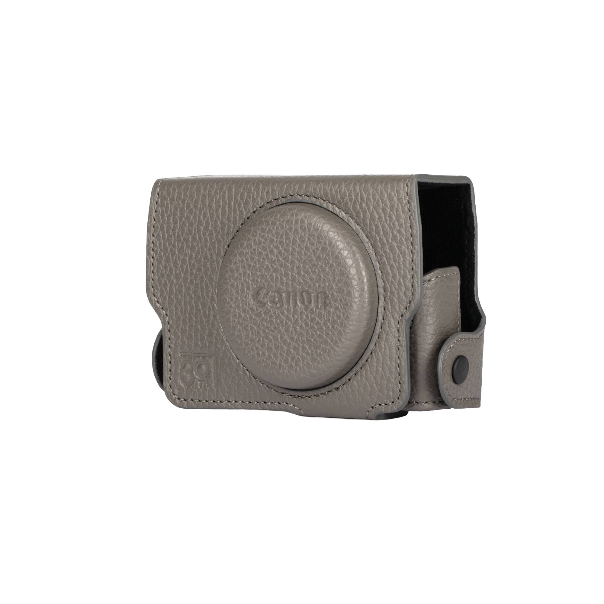 Alt View 1. Canon - Canon 30th Anniversary Edition Premium Genuine Leather Camera Case for PowerShot G7 X Mark III Graphite Camera Kit, Cust.