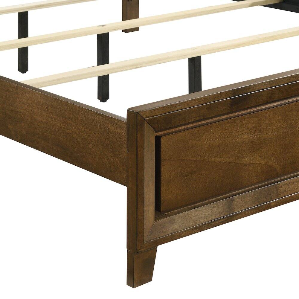Alt View 1. New Classic Furniture - Ballard Wood Queen Panel Bed in Walnut Brown - Walnut.