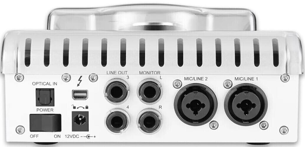 OPTICAL IN  
POWER  
OFF ON 12VDC  

LINE OUT 3  
MONITOR L R  
MIC/LINE 2  
MIC/LINE 1