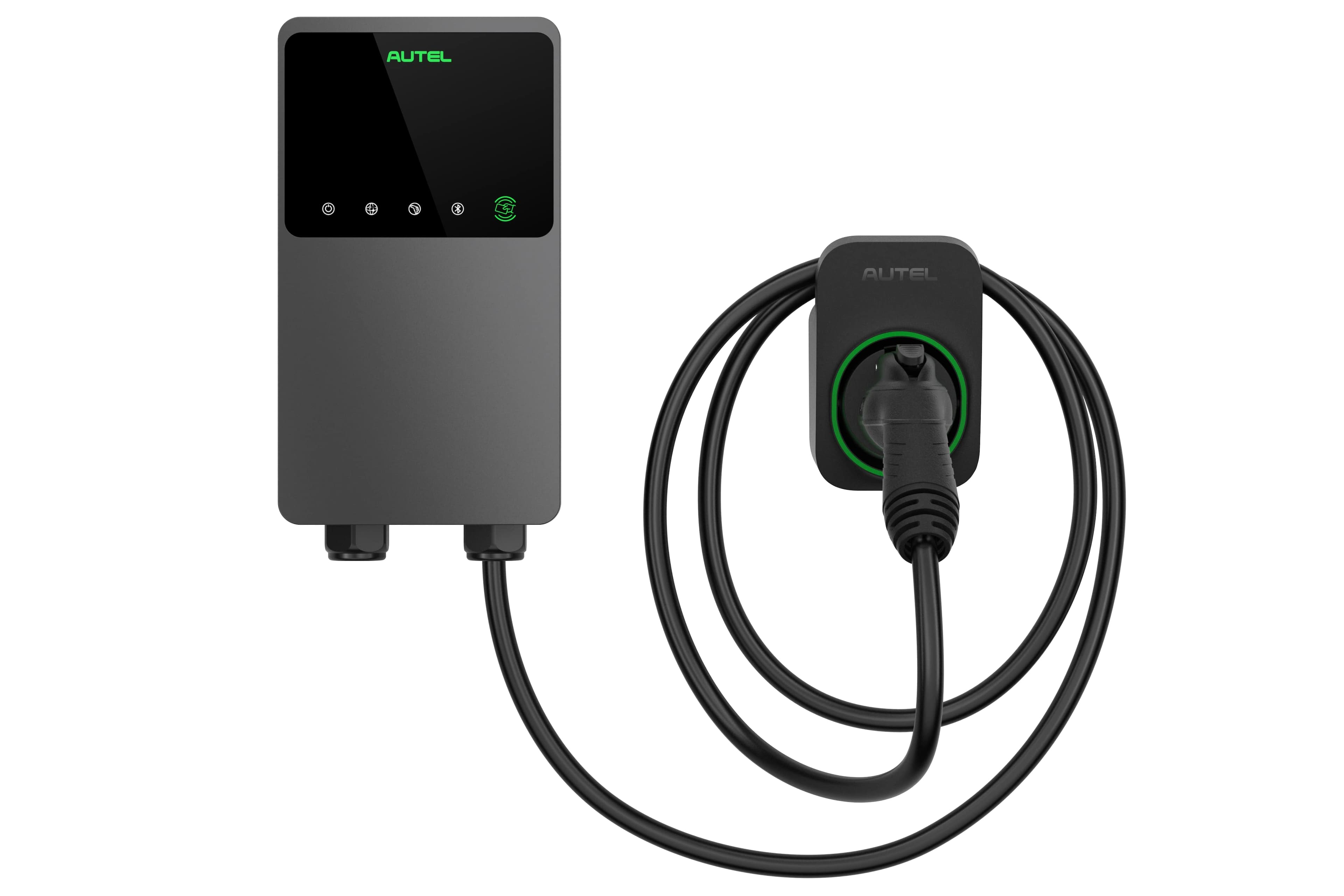 Autel - MaxiCharger J1722 Level 2 Hardwired Electric Vehicle (EV) Smart Charger - up to 50A - 25' - Dark Gray