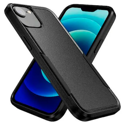 Front. Entronix - Entronix iPhone 16E Case - Sleek Dual-Layer Soft-Touch Protective Cover - Black.