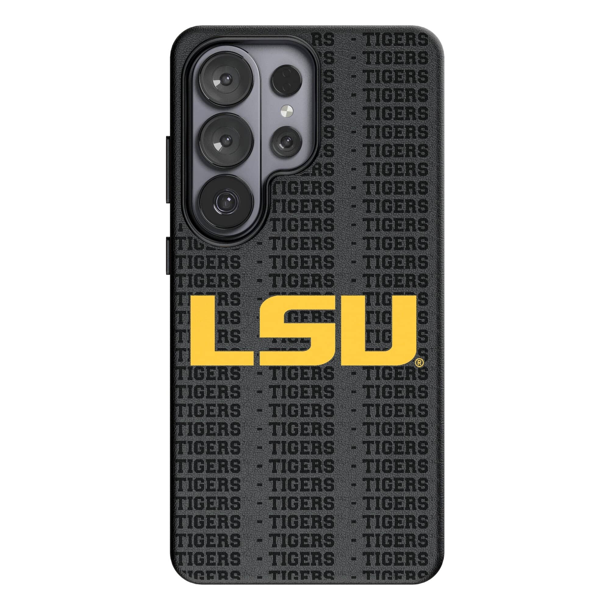Keyscaper - NCAA - LSU Tigers Text Backdrop Galaxy Magnetic Bump Case - S25 Plus - Black price history on PriceWatchPro