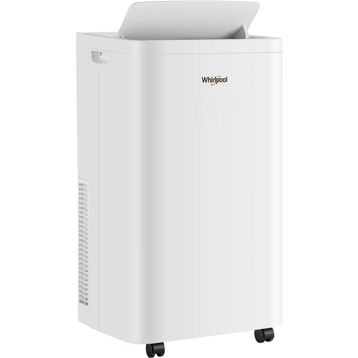 Alt View 8. Whirlpool - 12,000 BTU ASHRAE (8,300 BTU SACC) Portable Air Conditioner - white.