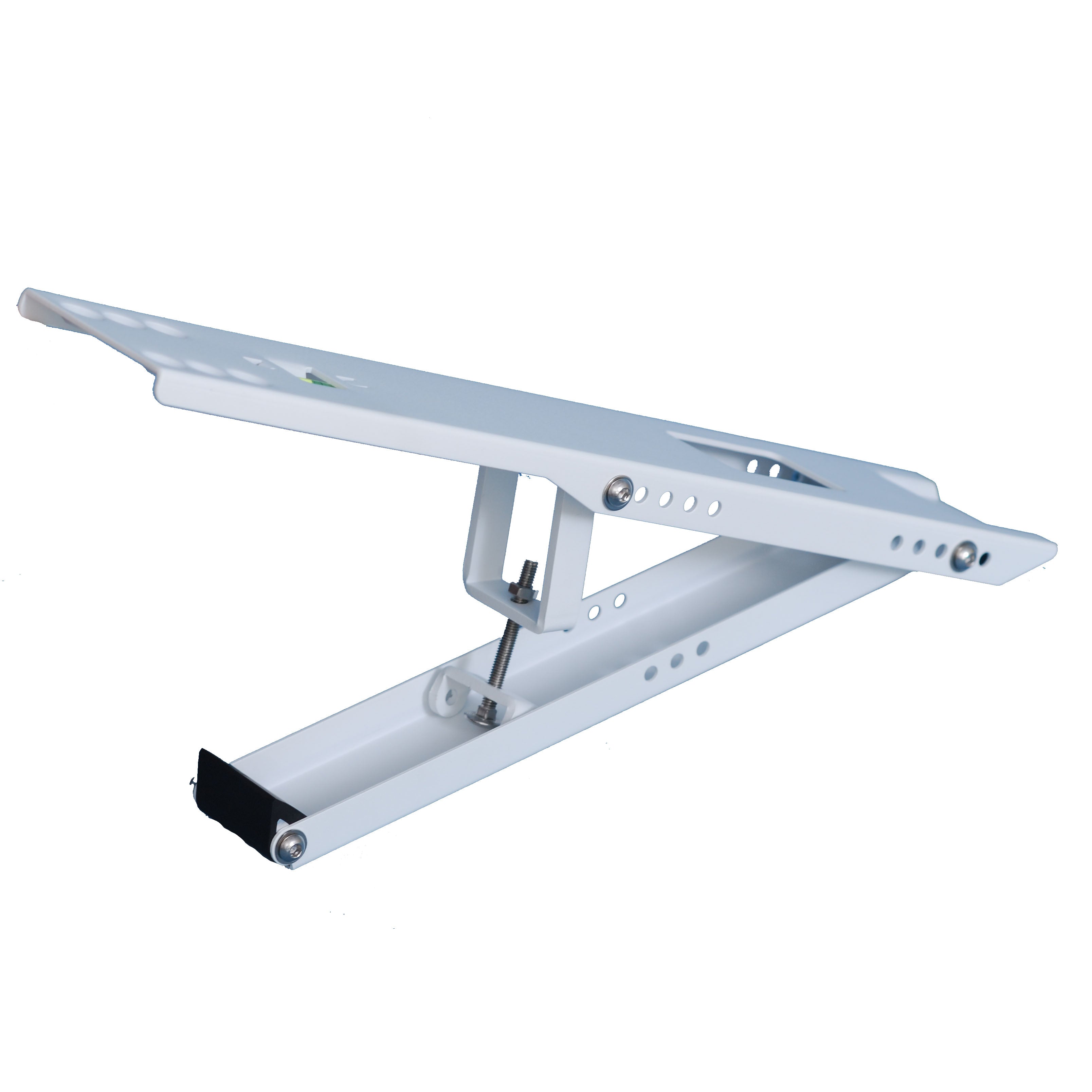 Angle. AnyMount - ANYMOUNT Air Conditioner Support Bracket for Outdoor Window AC, AC Window Bracket Supports up to 12,000 BTU & 165 Lbs. - White.