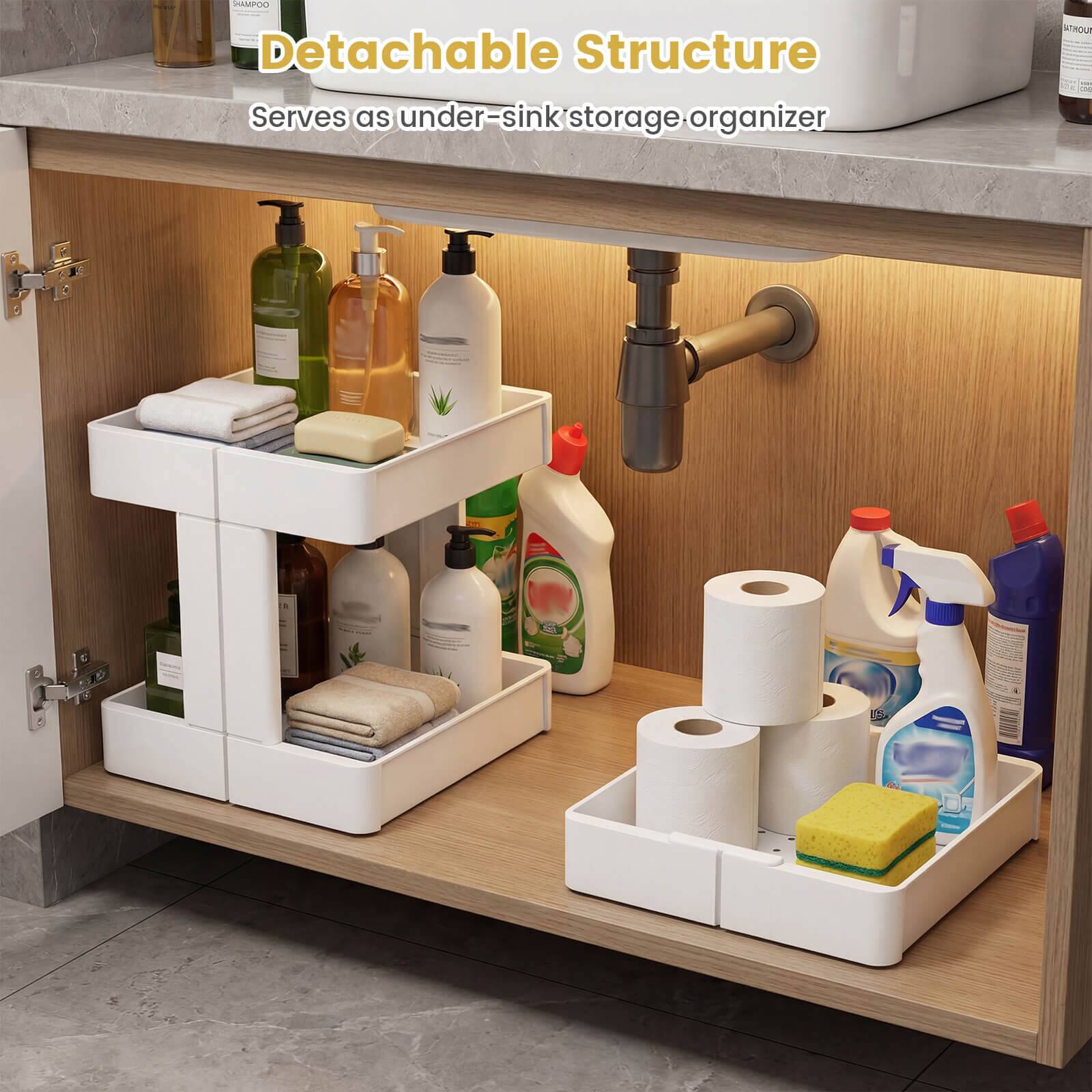 MAPO Detachable Structure Serves as under-sink storage organizer