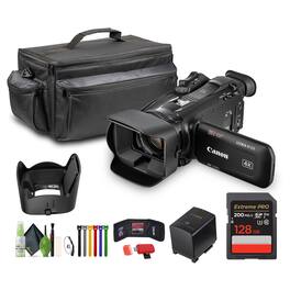 Canon - LEGRIA HF G70 PAL UHD 4K Camcorder + 128GB Memory Card + Cleaning kit + More (International Model)