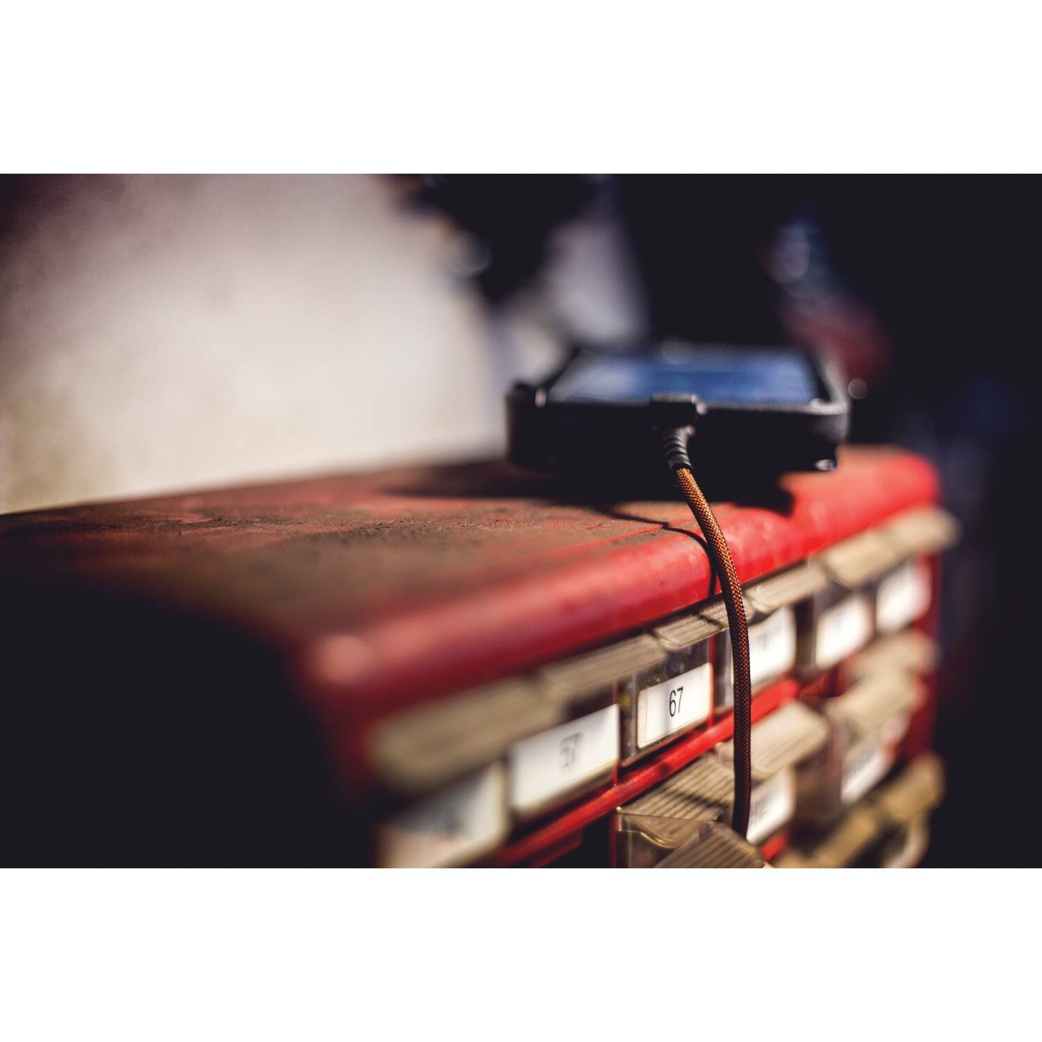 Angle. ToughTested - Toughtested Tt-pc8-ip2 Pro Armor Weave Lightning To Usb Cable With Slim Tip, 8-ft. - black.