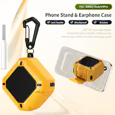 For: Galaxy Buds4/4Pro
Phone Stand & Earphone Case
- Lock buckle
- Shockproof
- Bracket
360° full coverage design combined with multiple craftsmanship effectively scratch-resistant and drop-proof